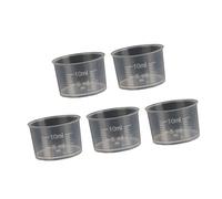 Juego de 5 cilindros de medición transparentes de laboratorio para cocina, herramienta de medición de líquidos, taza de medición de líquidos, taza de cocina transparente, cilindro de medición graduado