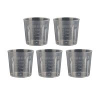 Juego de 5 cilindros de medición transparentes de laboratorio para cocina, herramienta de medición de líquidos, taza de medición de líquidos, taza de cocina transparente, cilindro de medición graduado