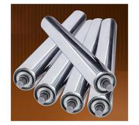 Juego de 5 cintas transportadoras de rodillos de 1 pulgada 2.4 pulgadas de diámetro, 18 pulgadas y 40 pulgadas de longitud, piezas de repuesto de acero inoxidable para un manejo eficiente de