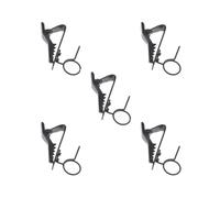 Juego de 5 clips de corbata para micrófono tipo anillo de 10 mm para reuniones de chat