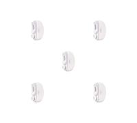 Juego de 5 clips de uñas eléctricos seguros e higiénicos para cortaúñas eléctrico portátil y duradero, suministros de uñas, cortador de uñas, color blanco