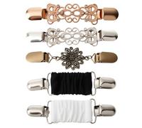 Juego de 5 clips vintage para suéter para mujer, clips para ropa como blusas, vestidos, bufandas, broches, corchetes, clips de cinta, clips para vestidos