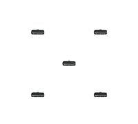 Juego de 5 conectores USB tipo C multipuerto PD100W de aleación de aluminio, conector de cable de transferencia de datos, convertidor de dispositivos, divisor, accesorio tipo 1