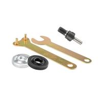 Juego de 5 convertidores de varillas de conexión de 6 mm, adaptador de amoladora angular ajustable, tuerca de bloqueo para amoladora angular, corte de taladro eléctrico