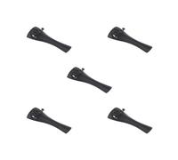 Juego de 5 cordales de violín de aleación de aluminio con 4 afinadores finos de 1/4, negro, 45661