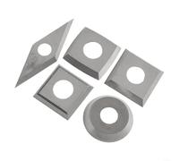 Juego de 5 cortadores de carburo diseñados para proyectos de torneado de madera y manualidades