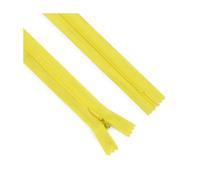 Juego de 5 cremalleras invisibles, tamaño 3, nailon, 25-60 cm, para costuras de almohadas, vestidos y pantalones.,Amarillo,40 centímetros