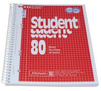 Juego de 5 cuadernos Brunnen Student, tamaño A5, cuadriculado
