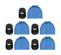Juego de 5 cubiertas de filtro de motor, herramienta de limpieza profesional de repuesto para aspiradoras WD1, bolsa textil