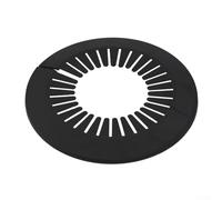 Juego de 5 cubiertas de tubería de brida negras decorativas para radiador, rosetas de polipropileno para decoración de tuberías de calefacción central, compatibles con agua fría caliente y gas (14-29