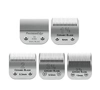 Juego de 5 cuchillas de repuesto desmontables profesionales, tamaño 1-1/2+#2+3-1/2+3-3/4+T Outliners), longitud de corte de 0,1 mm a 13 mm, compatible con Oster Classic 76/Andis AGC, BDC, BGC, MBG Series