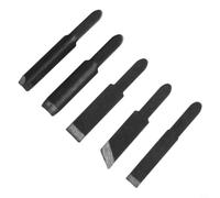 Juego de 5 cuchillas de tallado de madera para herramientas de cincel eléctrico, cabezales de vibración de alta velocidad para madera, ébano, plástico, carcasa de metal e refrigeración