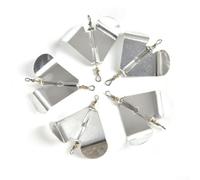 Juego de 5 cuchillas giratorias de acero inoxidable para estrategias de pesca efectivas (S)