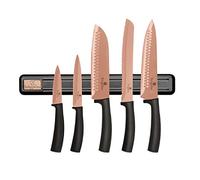 JUEGO DE 5 CUCHILLOS DE COCINA CON MOLINO BERLINGER HAUS BH-2614 ORO ROSA