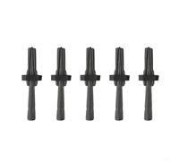 Juego de 5 cuñas de división de roca de 125 x 12 mm, herramienta manual para rompepiedras para hormigón, granito, mármol, roca dura, construcción de canteras, juego de cinceles de mano de acero gris