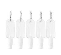 Juego de 5 dispensadores de desinfectante de manos, botellas vacías transparentes