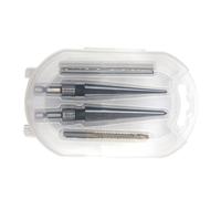 Juego de 5 escariadores cónicos de guitarra con mango en T desmontable, herramienta de escariado Luthier de 3-13 mm y 5-16 mm para madera, plástico y metal