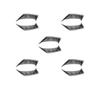 Juego de 5 faros delanteros universales para coche, 2 unidades, 21 x 4,5 cm, fibra de carbono