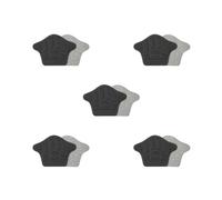 Juego de 5 forros adhesivos para zapatos de tacón para mujeres y hombres, 3.9 x 2.8 x 0.27 pulgadas, color negro