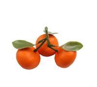 Juego de 5 frutas naranjas de espuma para fines decorativos en tienda, hogar, entornos de fotografía, con textura realista y material de espuma ligera