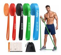 Juego de 5 Gomas Elasticas Musculacion, Póster de Entrenamiento Incluir