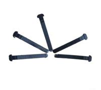 Juego de 5 hebillas de repuesto para correa de patinaje en línea con clips de montaje, tornillos, tuercas para la mayoría de las cuchillas, material de polipropileno negro, forma de T y kit de