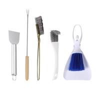 Juego de 5 herramientas de acero inoxidable para limpieza de jaulas de pájaros para una eliminación eficiente de residuos y mantenimiento de jaulas de pájaros, herramienta de limpieza