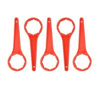 Juego de 5 herramientas para abrir tapas de tambor para cubo de plástico de 20 L y 30 L, diseñado para una fácil apertura y cierre para ahorrar tiempo y esfuerzo (rojo)