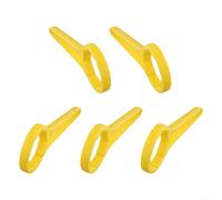 Juego de 5 herramientas para abrir tapas de tambor para cubo de plástico de 20 L y 30 L, diseñado para una fácil apertura y cierre para ahorrar tiempo y esfuerzo (amarillo)