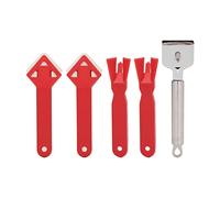 Juego de 5 herramientas para calafateo, sellador premium, removedor de lechada, kit de raspador para reparación, limpieza del hogar, cocina, baño, material de silicona PP, 136 g