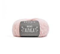 Juego de 5 hilos de alpaca cepillada, súper suaves y esponjosos, 25 g - 125 m, 89% alpaca 11% poliamida, 25 g de lana de tejer Aran