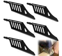 Juego de 5 hojas de sierra de calar profesionales, hojas de sierra de calar, hojas de sierra de sable, hoja de sierra de calar para cortar madera, placas, madera contrachapada, plásticos, PVC