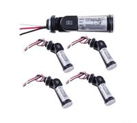 Juego de 5 interruptores crepusculares de 120 V con retardo de 30 segundos - Sensor de relé fotográfico resistente a la intemperie para luces exteriores, farolas e iluminación de caminos, IP44