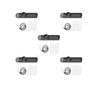 Juego de 5 juegos de acompañamiento musical Kazoo tono ajustable para niños amantes de la música, premio de regalo, negro, 10,8 x 2,5 x 2 cm