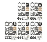 Juego de 5 juntas de membrana de reparación de carburadores para K10-WAT para Wa D10-WAT Carburetor Diafragm Seal Kit