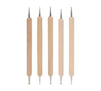 Juego De 5 Lápices Capacitivos Para Relieve, Herramienta De Punteado De Doble Extremo, Lápiz Punteador Para Uñas, Arte En Relieve, Para Arte En Relieve, Papel De Transferencia De Carbono, Pintura De R