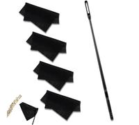 Juego de 5 limpiadores de flauta dulce y paño de limpieza, 1 varilla de limpieza para flauta y 4 paños de limpieza, para limpieza interior y exterior de flauta travesera, herramientas de flauta