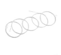 Juego de 5 líneas de pesca con mosca de 9 pies con bucle, nailon transparente para uso en agua dulce que proporciona una fácil rotación e invisible en el agua (2X)
