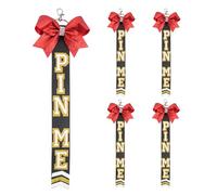 Juego de 5 llaveros de cinta de animadora, accesorios para eventos deportivos y actividades de construcción de equipos, regalos de escuadrón de animación para adolescentes, I, Talla única