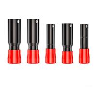 Juego de 5 llaves de vaso de tornillo de expansión con funda protectora para pernos de explosión de cabeza grande americanos adecuados para herramientas de torsión y abrazadera de tuerca de rueda