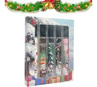 Juego de 5 mini perfumes para mujer, set de perfume de Navidad, caja de perfume para mujer, set de regalo, fragancia duradera, regalo para familiares y amigos