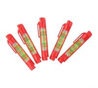 Juego de 5 niveles de línea para colgar, herramientas de medición de burbujas horizontales con diseño de gancho de cuerda para nivelación de precisión en construcción, topografía, pisos, estanterías y