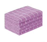 Juego de 5 paños de cocina absorbentes de microfibra, paños de limpieza suaves para cocina, lavables para vidrio, trapos multiusos para el hogar, 30 x 30 cm (morado poco profundo)
