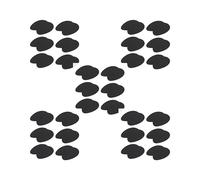 Juego de 5 pares de 6 pares de agarres autoadhesivos antideslizantes para zapatos, cinta protectora para suela de zapatos, color negro