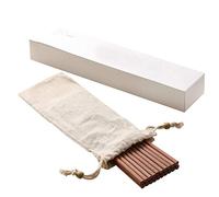 Juego de 5 pares de palillos de bambú reutilizables para comida japonesa de sushi antideslizante, vajilla de bambú palillos de madera sanos y naturales, ligeros aptos para lavavajillas E