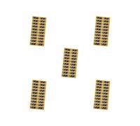 Juego de 5 pegatinas de disyuntor para gimnasio, entrenamiento, artículos deportivos, 3,5 x 1,3 cm, 5 a 100 kg, 3,5 x 1,3 cm