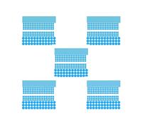 Juego de 5 pegatinas que brillan en la oscuridad #Blue 407 Dot