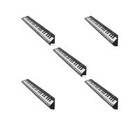 Juego de 5 pegatinas universales para piano electrónico de 88/61/49 teclas enrolladas a mano