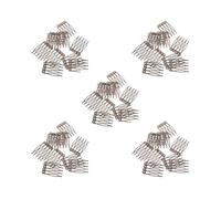 Juego de 5 peines vintage de metal en blanco para novia, accesorios para el cabello, bricolaje, 1.06 pulgadas, bronce
