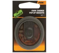Juego de 5 pellets Fox Kwik Change Pop up weights Taille 1